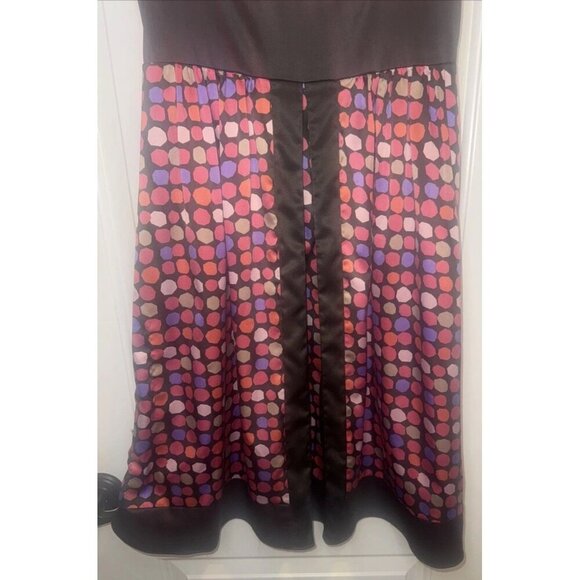 THE LIMITED Colorful Polka Dot Spaghetti Strap Knee Length Dress Sz 10 Pockets - Picture 3 of 10